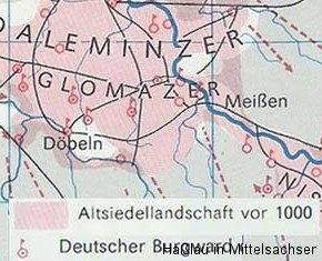 Siedlungsgebiet der Daleminzer